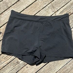 Lands' End black swimming shorts